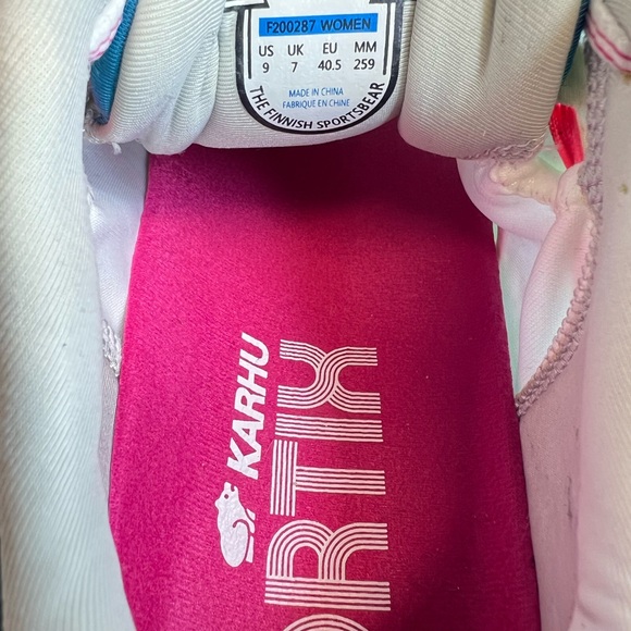 Karhu Womens Fusion Ortix Mosaic Blu/Pink Size 9M Running F200287 Superb LKNW! - Picture 16 of 16